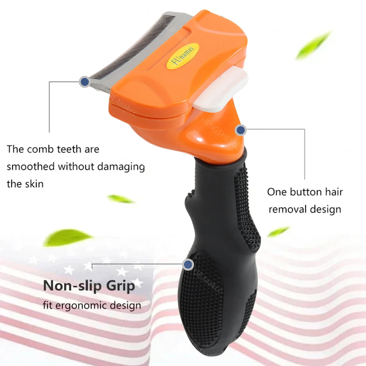 Spazzola anti-pelo per gatti e cani - Pettine dehairing professionale
