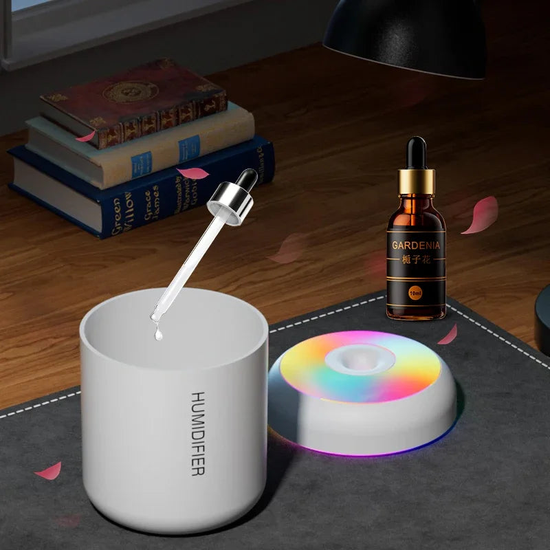 Umidificatore USB Mini da 180 ml con Diffusore di Aromi e Luci LED per Casa e…
