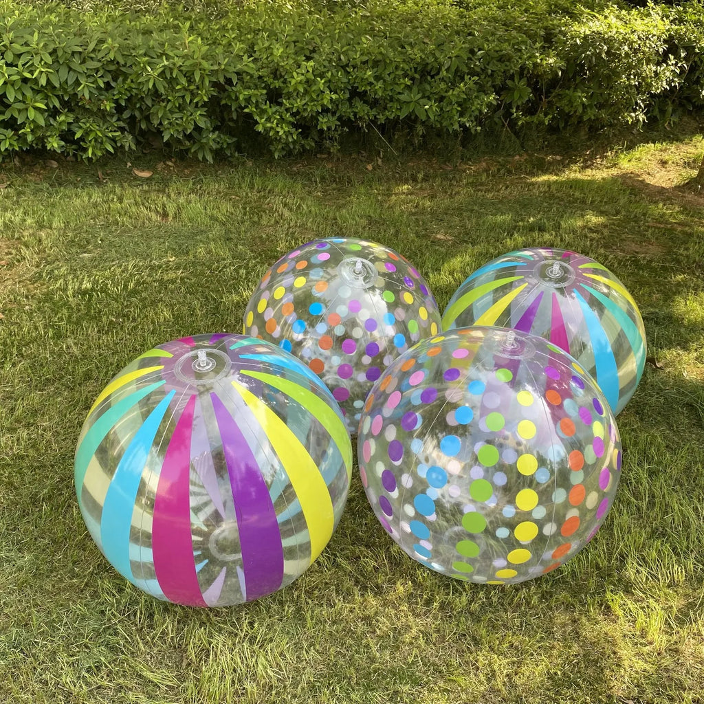 Palla gonfiabile 15,35'' a strisce colorate – spiaggia, piscina e feste