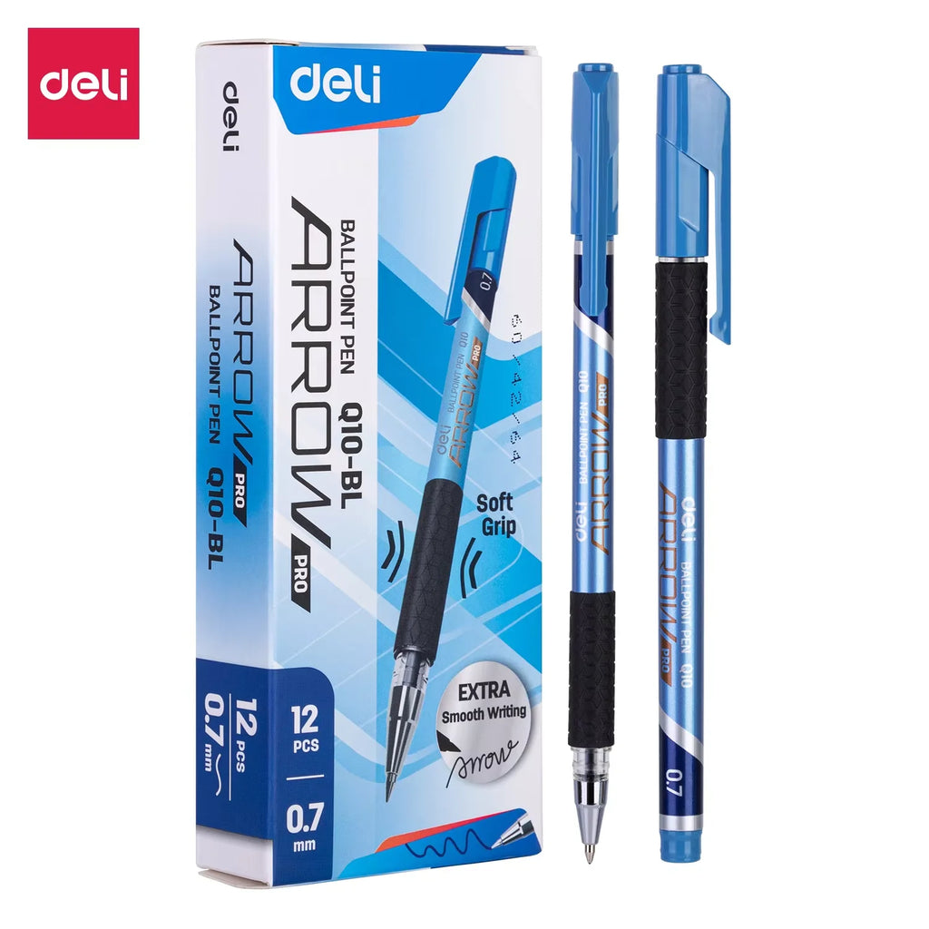 Penna a sfera retrattile 0,7 mm – 12 pezzi, inchiostro nero e blu, scrittura…