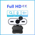 Webcam HD 4K 1080p con autofocus, microfono anti rumore e copertura privacy