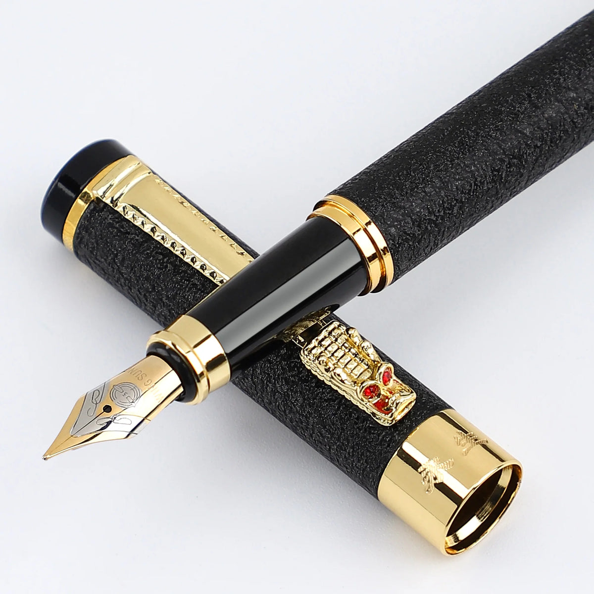 metal fountain pen with iridium 0.5mm tip – suitable for office, school, daily writing