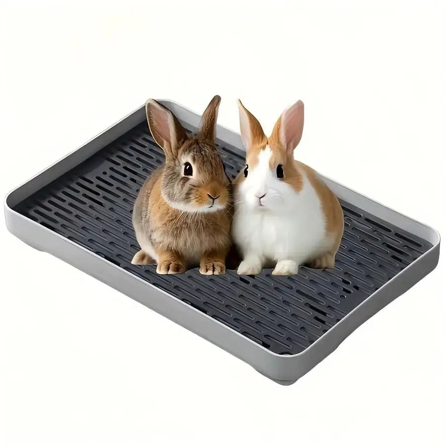 Vasca per lettiera per piccoli animali domestici – Design angolare in plastica…