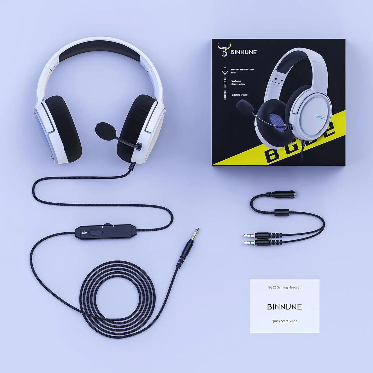 Headset Gaming con Microfono per Xbox, PS5, PC – 50mm Driver Titanio, Cavo 1.8m