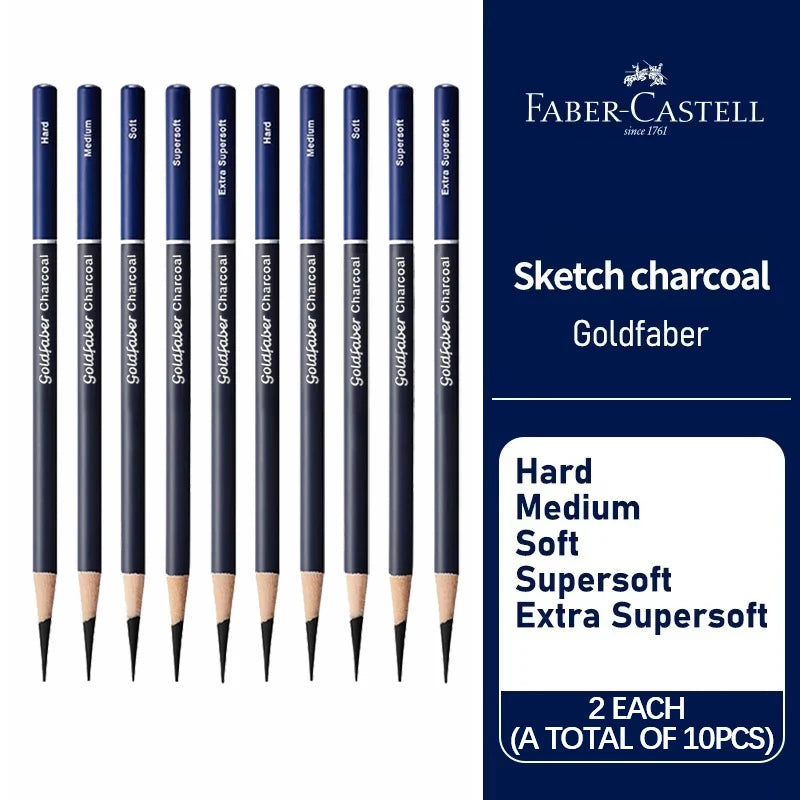 Set da 5/10 matite per disegno a carboncino e grafite - Sketch professionale