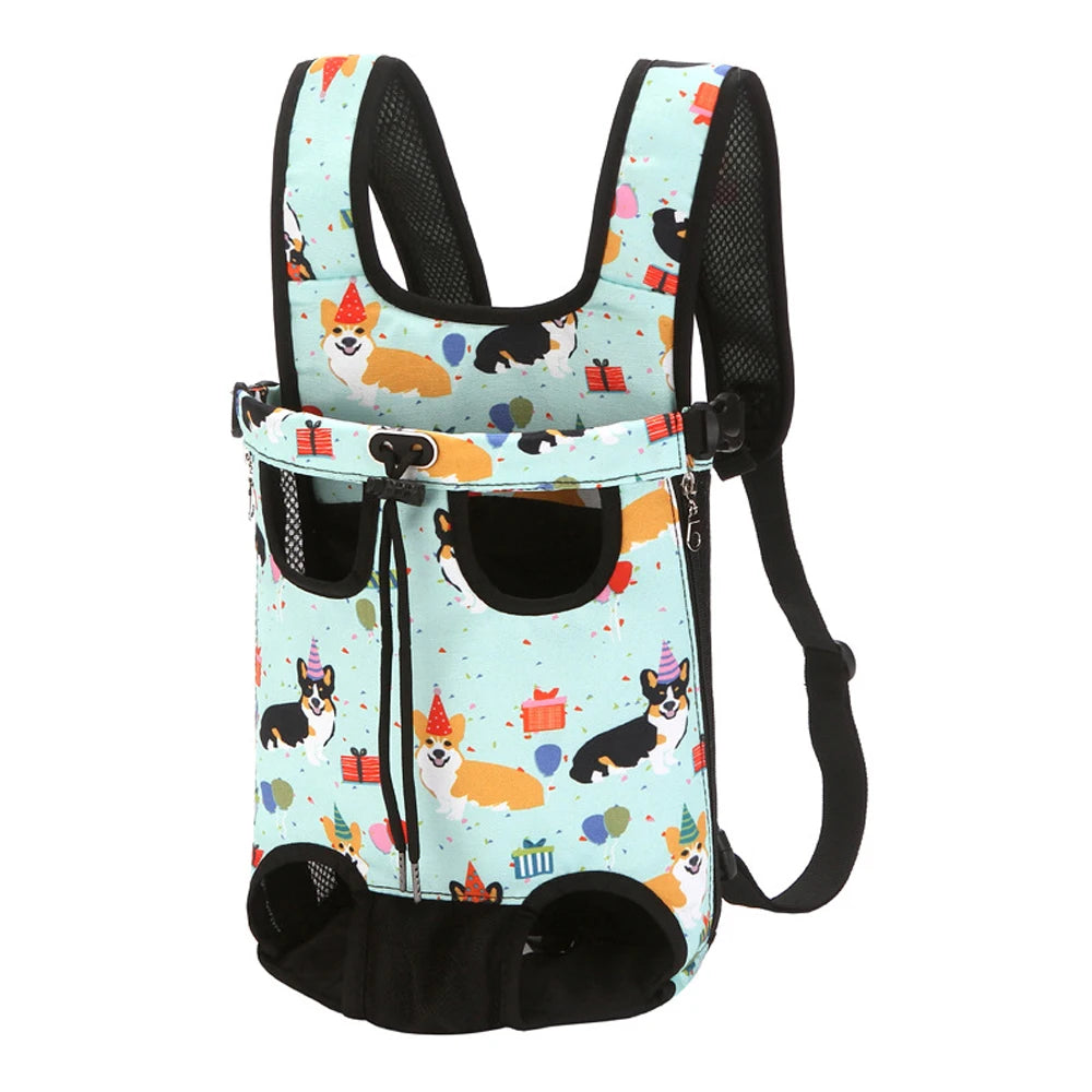Zaino Esterno per Cani Camuffamento Traspirante, Carrier Viaggio Piccola Taglia