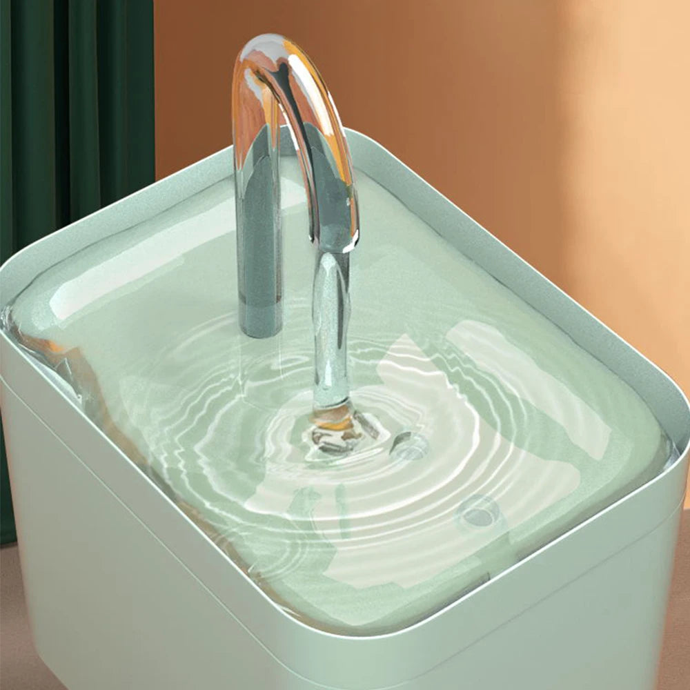 Fontana d'acqua per gatti USB, filtro automatico, 1,5 L, silenziosa