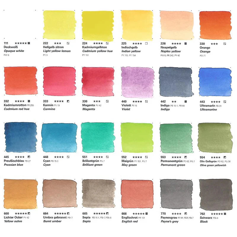 Schmincke Watercolor Paint Academy Grade 15ml/0.5 Fl Tubular Illustration Watercolor Paint Painting Acuarela Artists Supplies