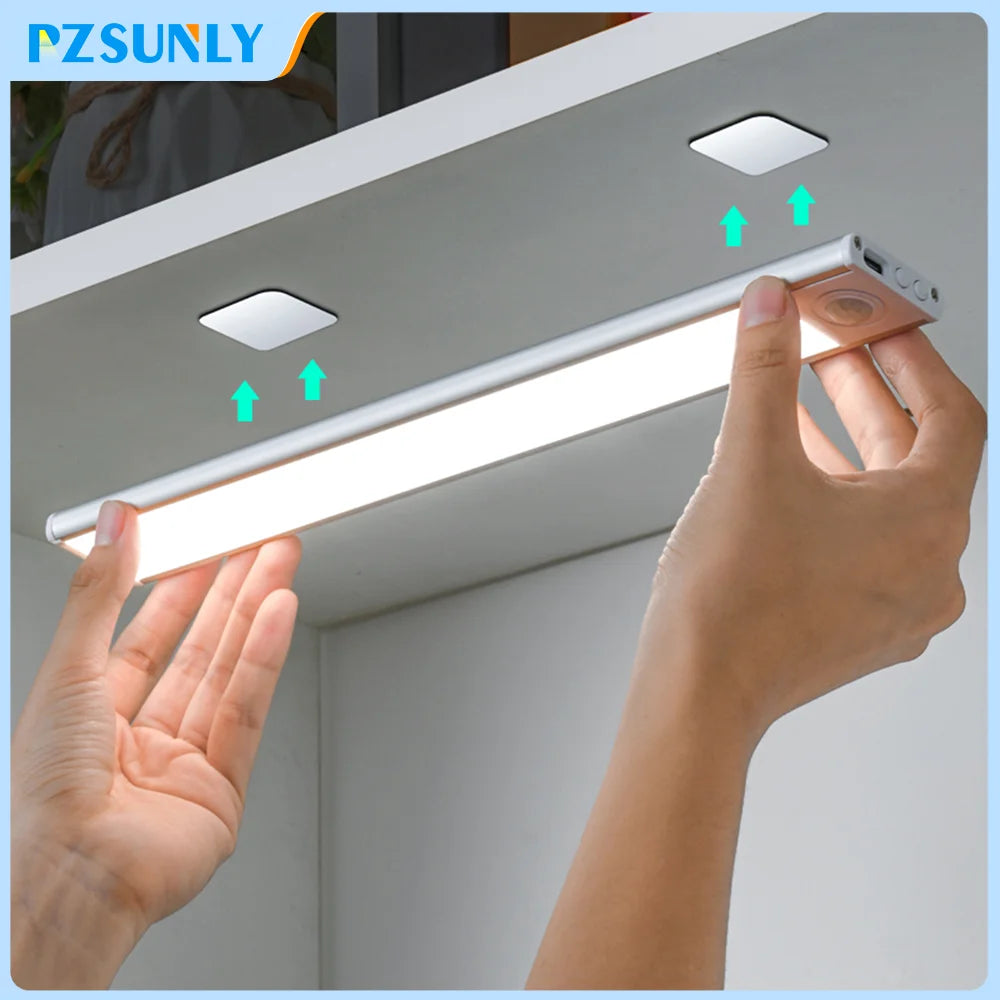 Lampada notturna a LED con sensore di movimento, ricaricabile, per armadi e…