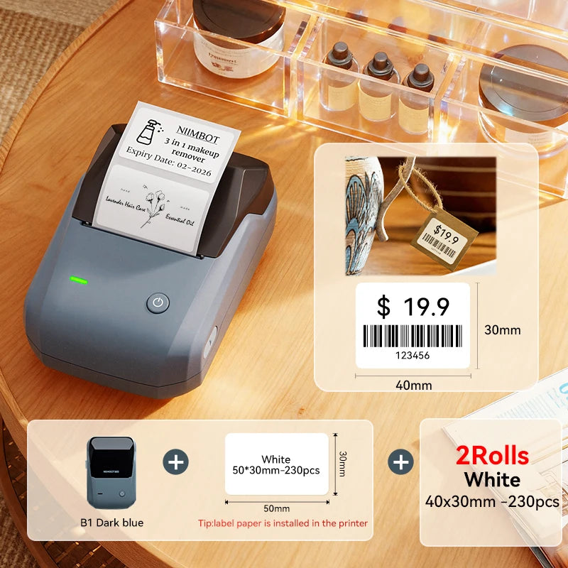 Stampante Etichette Termica Bluetooth Portatile Niimbot B1/B1 PRO