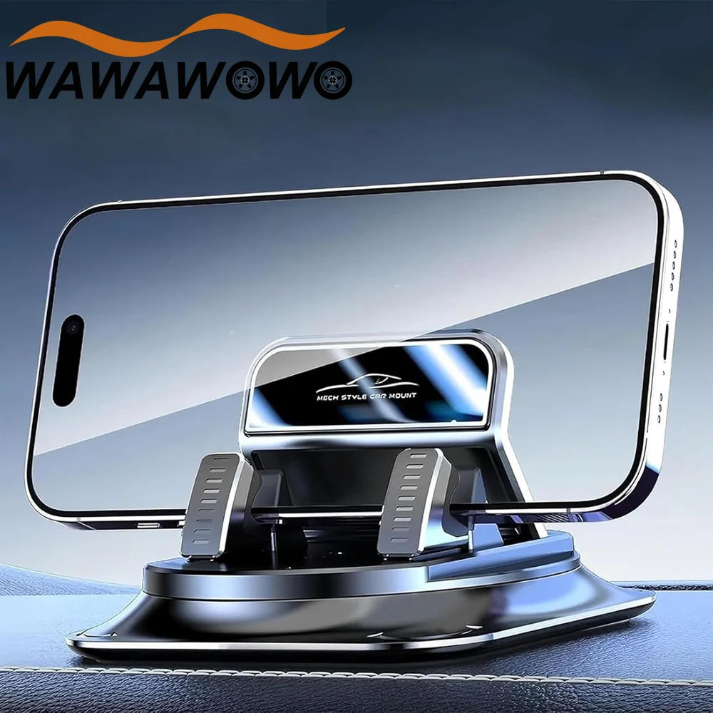 Supporto per telefono da cruscotto a una mano, rotazione 360°, antiurto