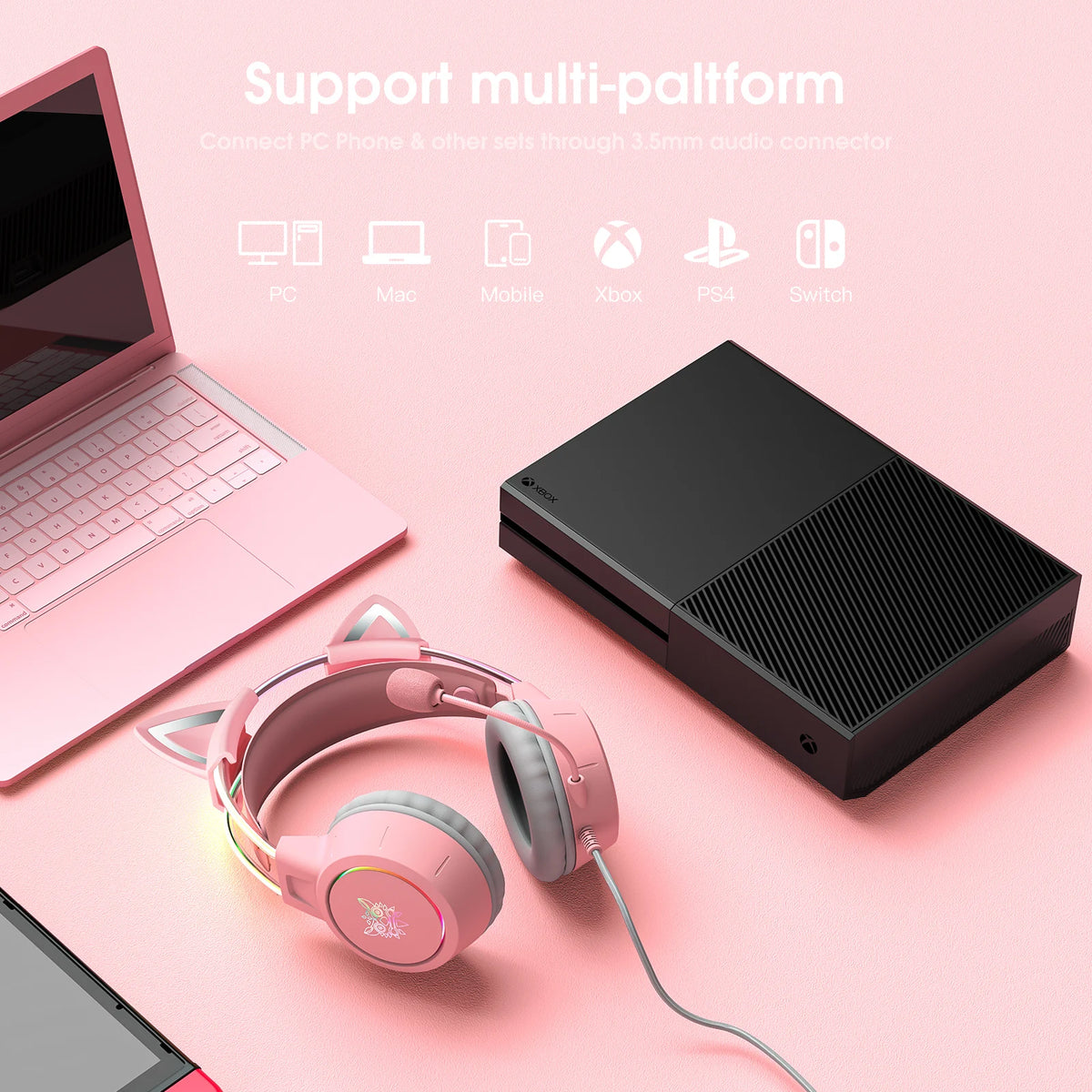 Cuffie Gaming ONIKUMA X15 Pro con RGB e Microfono Flessibile