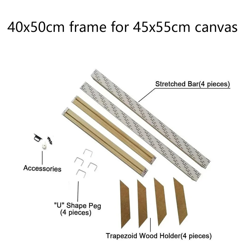 Cornice Moderna in Legno per Canvas, 24 Misure