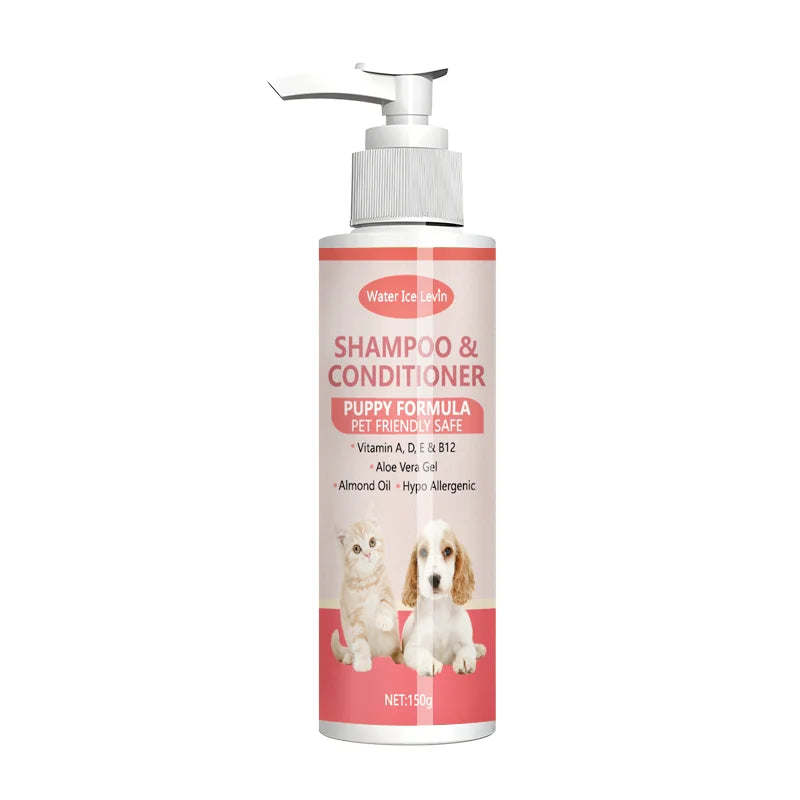 Shampoo 2‑in‑1 per cuccioli con vitamina e aloe – formula ipoallergenica