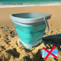Set estivo 1 pezzo: secchiello pieghevole per sabbia e acqua, accessori colorati