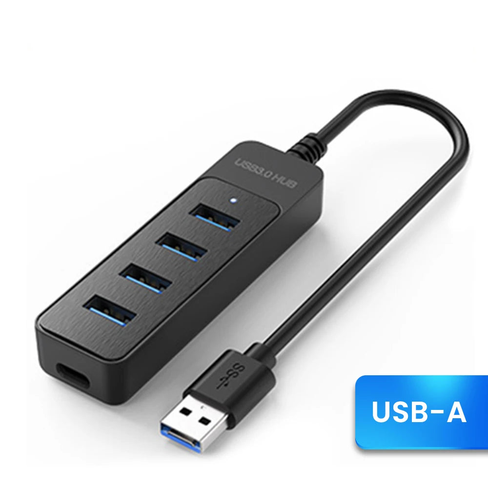 Hub USB 3.0 a 4 porte – Splitter multiporta per PC e laptop