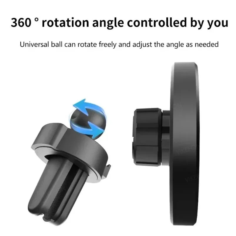 Supporto magnetico per auto con ricarica wireless 15W per iPhone 12‑16