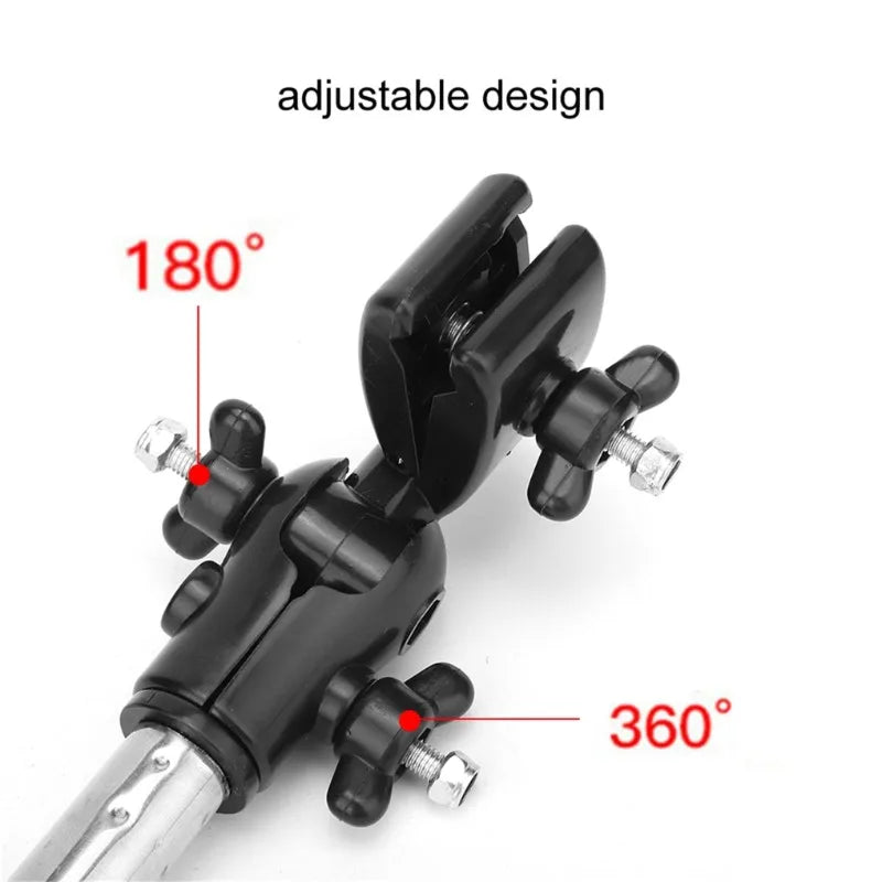 Supporto ombrello girevole 360° per bici e sedia a rotelle, regolabile e…