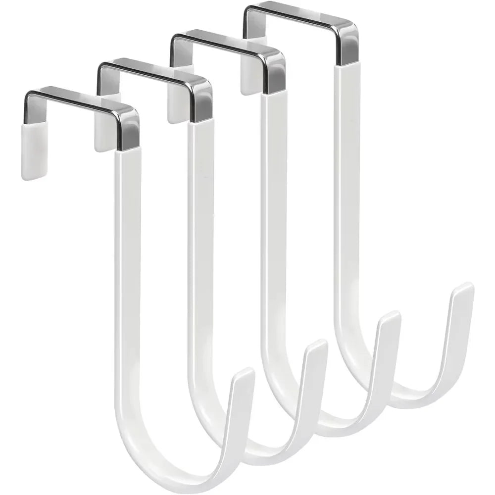Ganci Porta Porta 4 Pezzi - Organizer Heavy Duty Antiscivolo Antigraffio