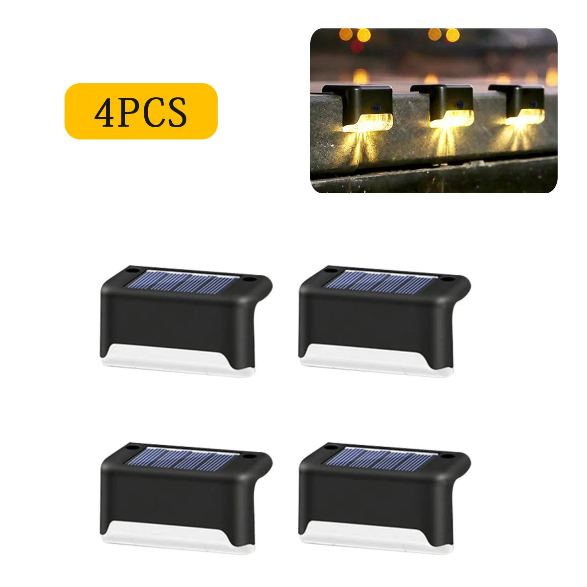 Luci LED Solari 4/8/12/16 pcs – Illuminazione impermeabile per scale e giardino