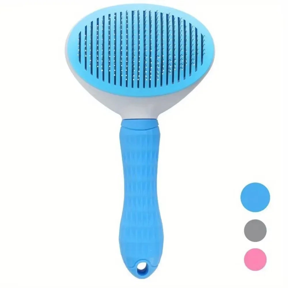 Spazzola slicker per rimozione peli di cani e gatti, pettine anti-shedding
