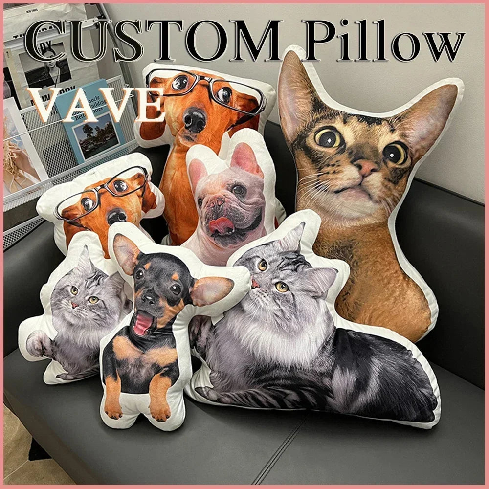 Cuscino Personalizzato con Foto - Forma Libera per Animali Domestici