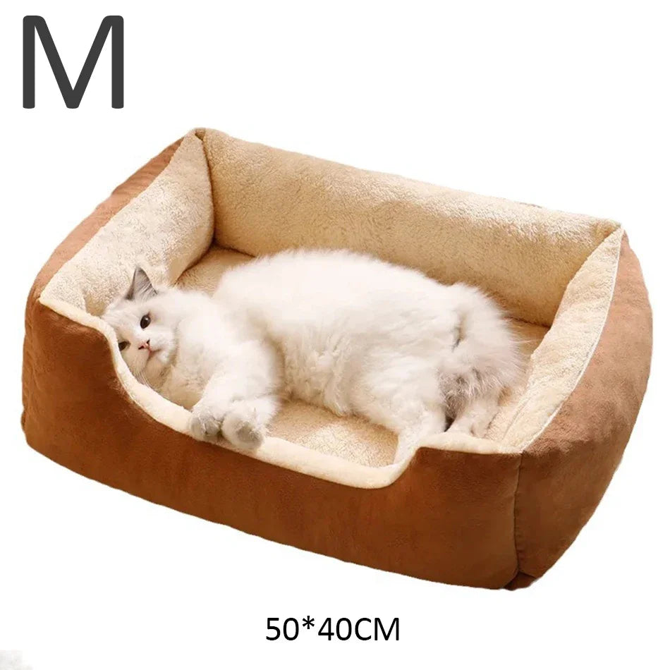 Letto in Peluche Traspirante per Gatti e Cani – 3 Taglie Disponibili