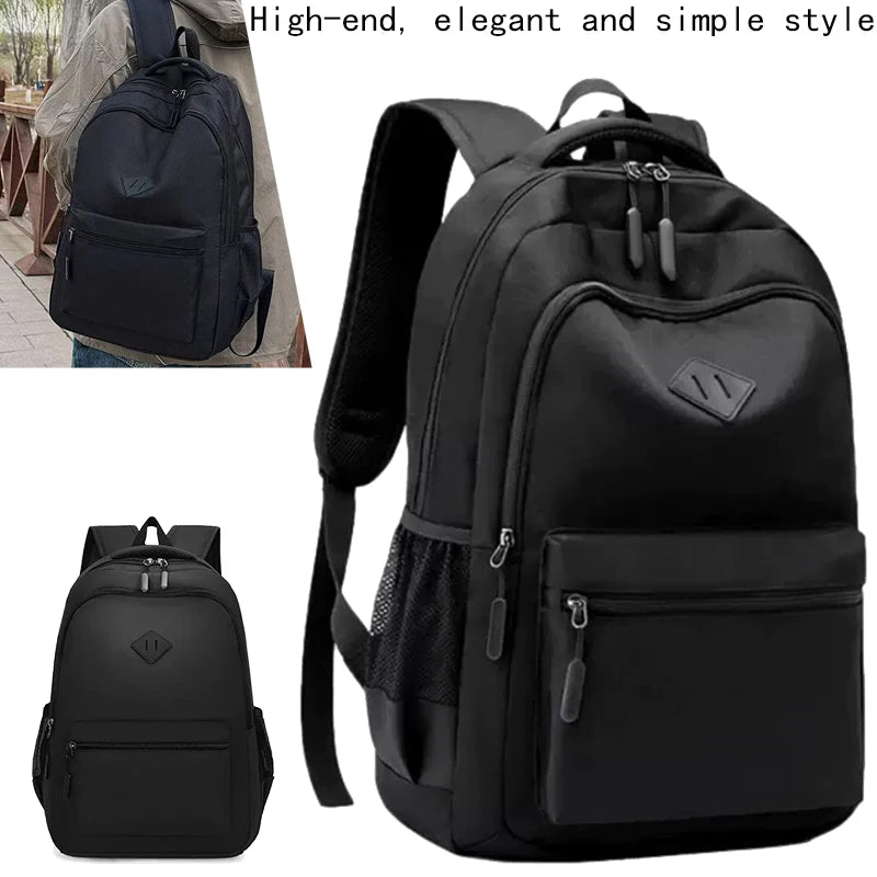 Nouveau sac à dos noir tendance, sac décontracté pour l'école, les trajets quotidiens, les sorties en plein air et les cadeaux de festival