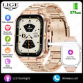 Smartwatch sportivo 2.01\" HD con chiamata, assistente vocale, torcia - IP68