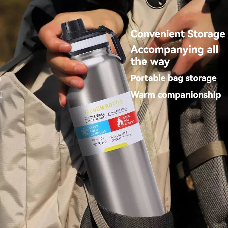 Thermos in acciaio inox 600/800/1000 ml – Borraccia termica isolata