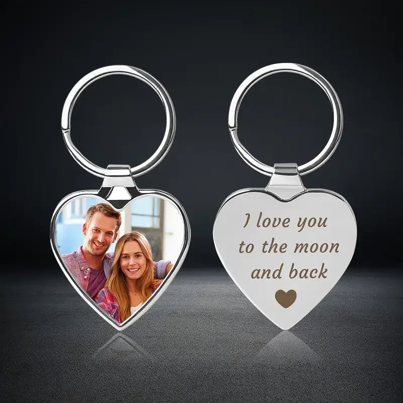 Custom Photo Keychain: A Personalised Keepsake Gift, Suitable for Birthdays, Anniversaries and Everyday Memories