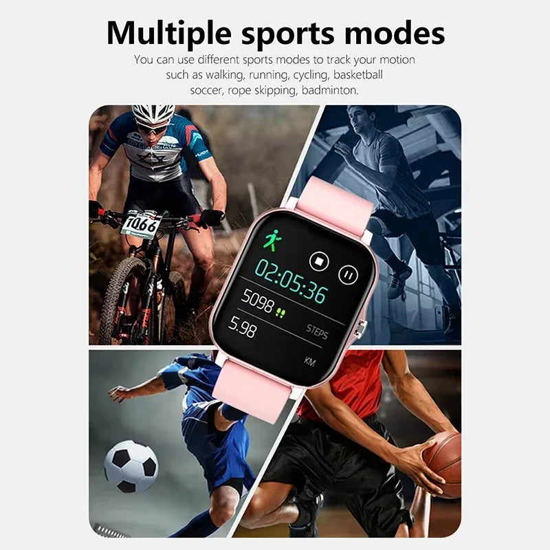 Smartwatch sportivo impermeabile 1.8" con monitoraggio salute e chiamate…