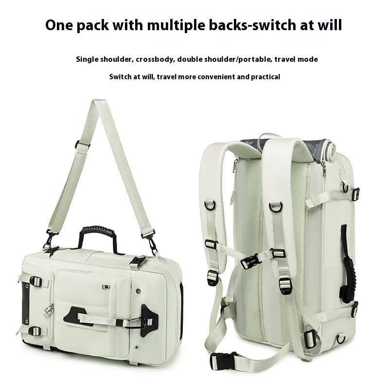 Sac à dos de voyage 55L imperméable pour homme, pour ordinateur portable 15,6" et poches multiples