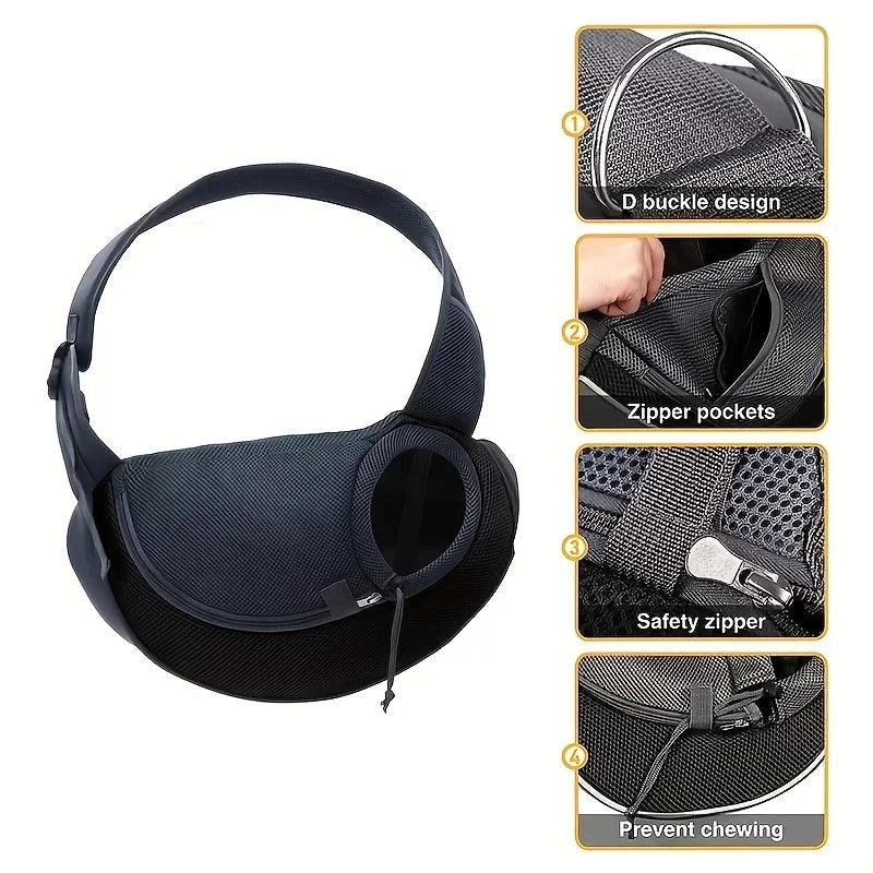 Zaino trasportino per cane e gatto, zaino crossbody traspirante da 20 kg