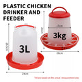 Distributore automatico di cibo e acqua per galline 3L/3kg – contenitore…