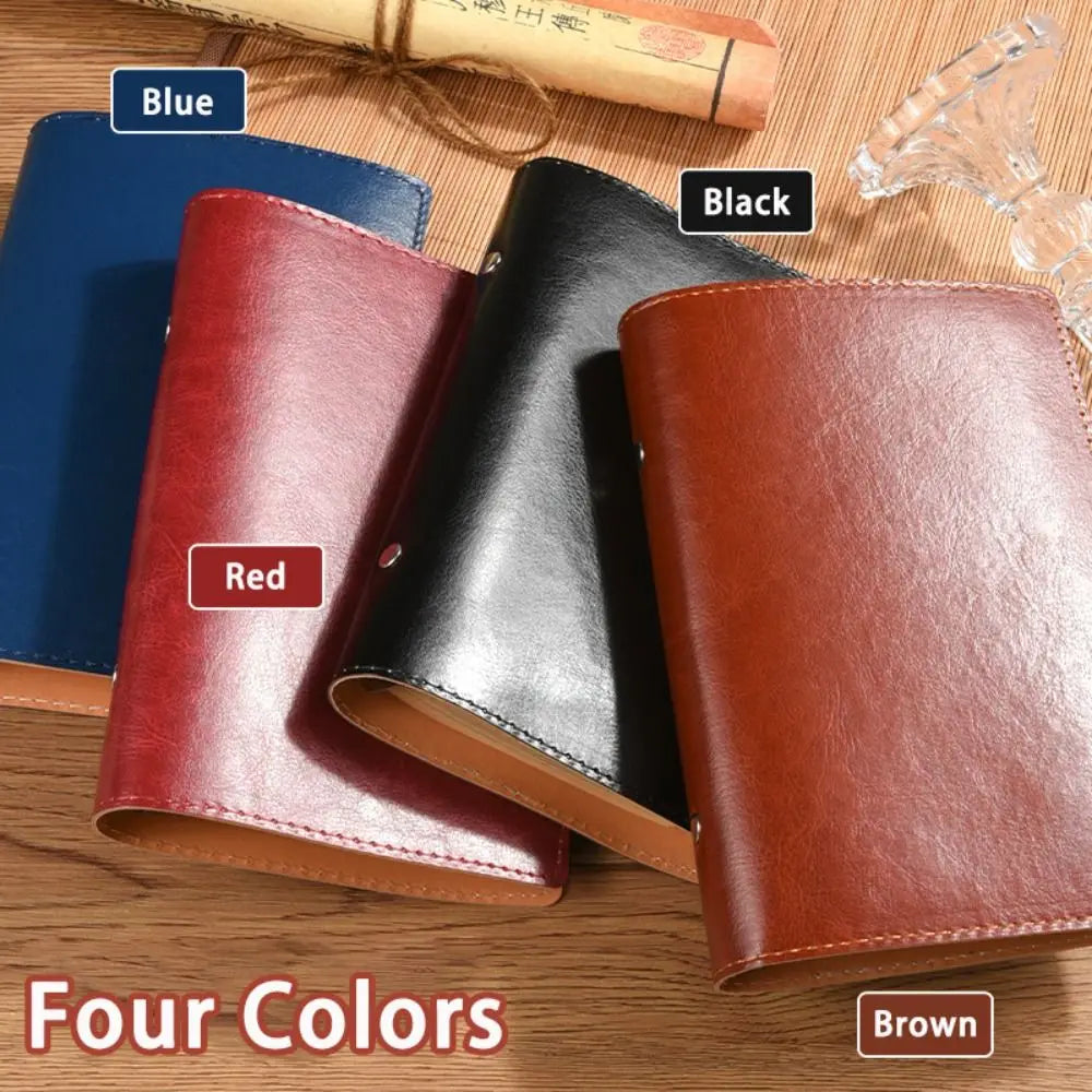 Vintage A5/A6 Notebook Loose-leaf PU Leather Diary Book Detachable Shell Binder Notepad Gift