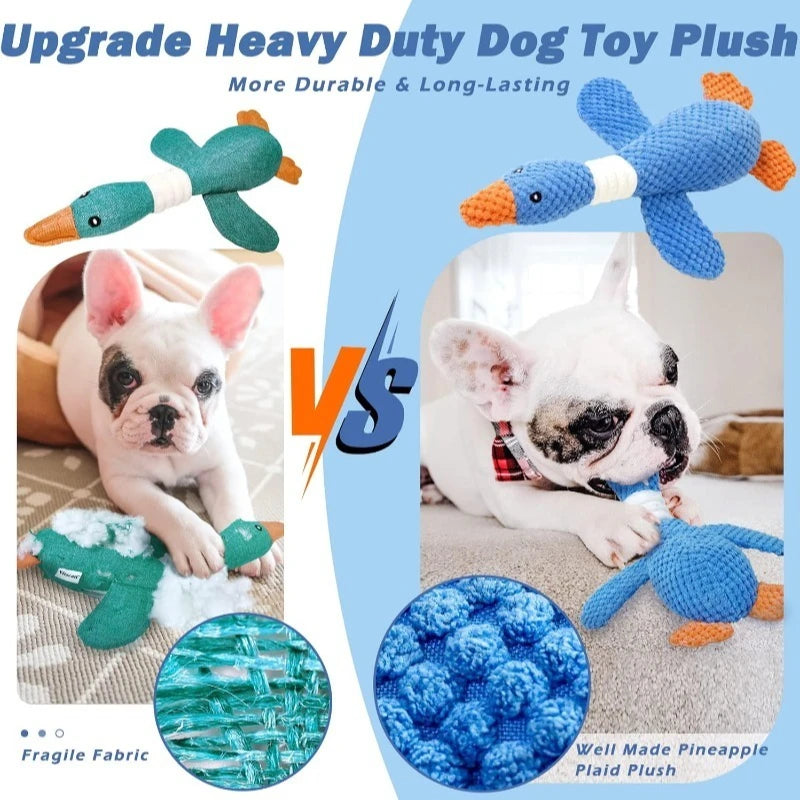 Gioco di peluche interattivo per cani e gatti – masticabile, suono e crinkly