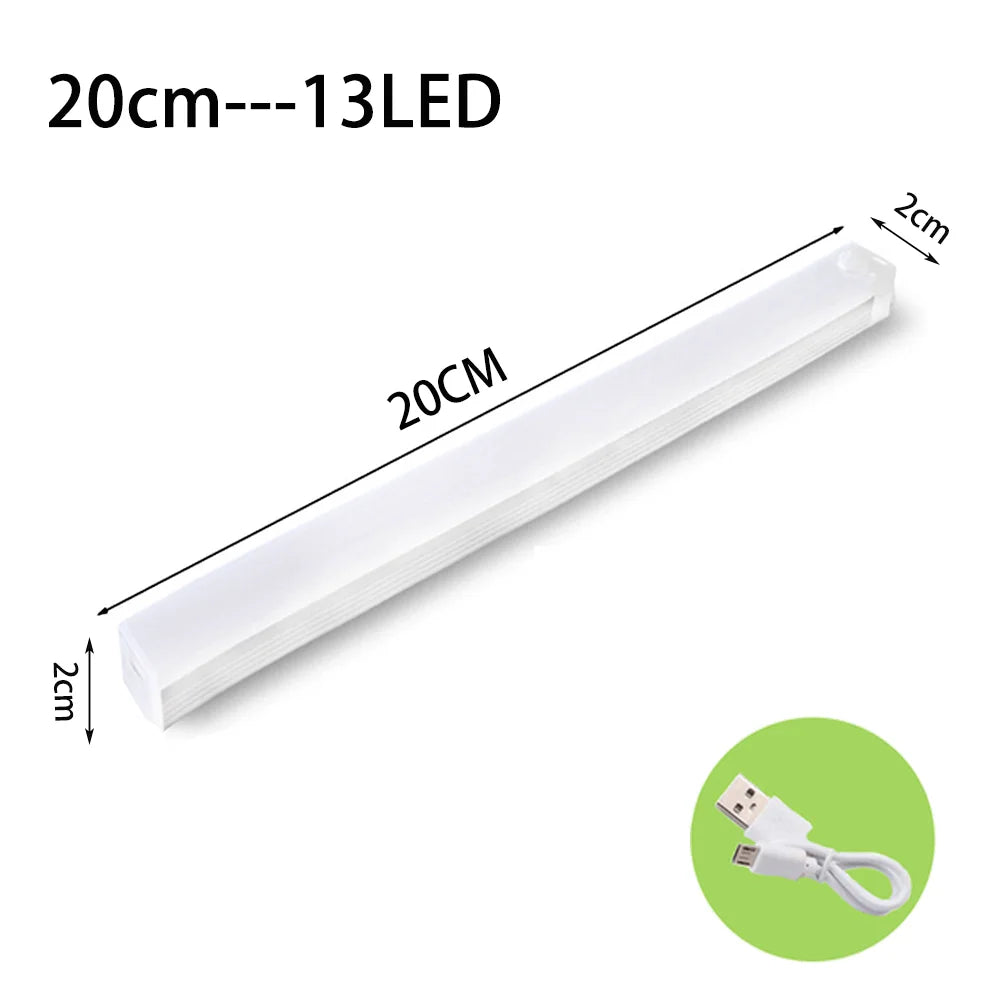 Lampada LED con Sensore di Movimento ricaricabile USB‑C per cucina e armadi