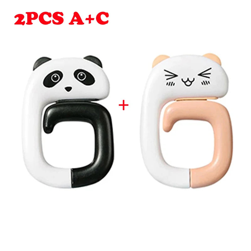 Gancio Portatile per Borsa e Accessori – Animale, Plastica, 4 Colorazioni