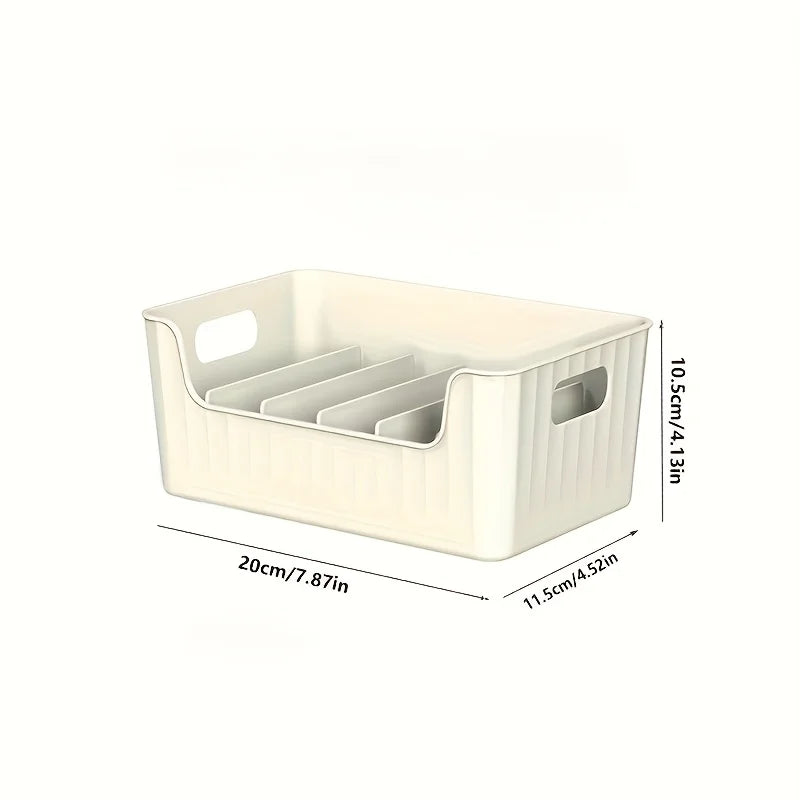 Box trasparente in plastica con divisore regolabile per spezie e snack