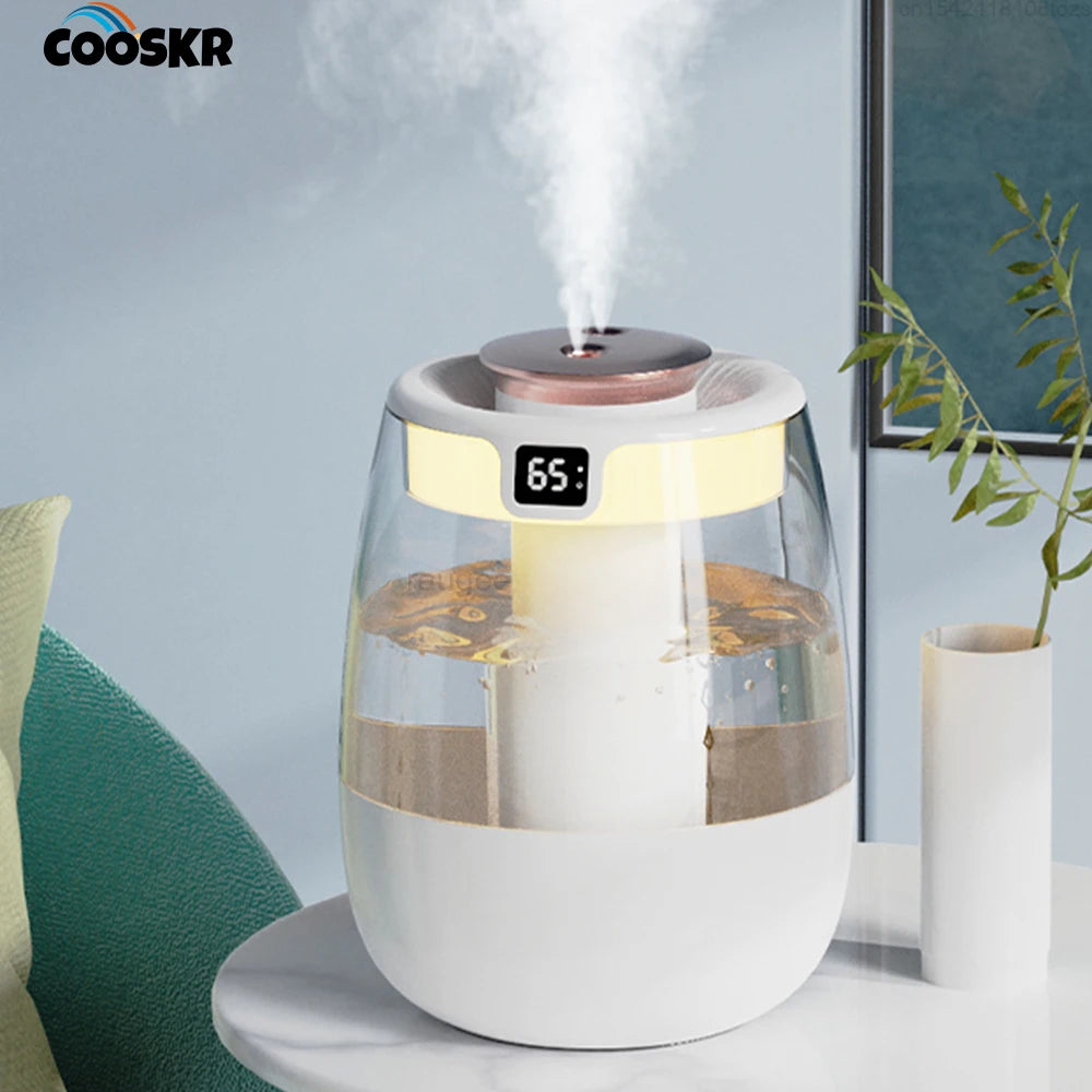 Umidificatore 1,3 L doppio getto, luce notturna, ultra silenzioso per casa e…