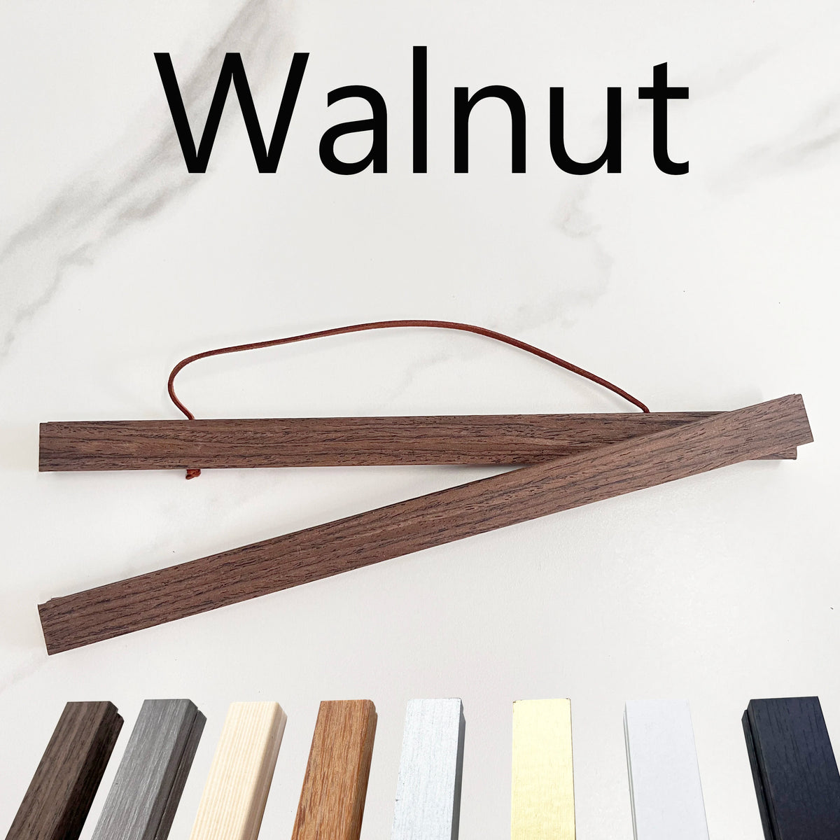 Cornice foto in legno 8 colori – Stile rustico, supporto magnetico, 21‑50 cm