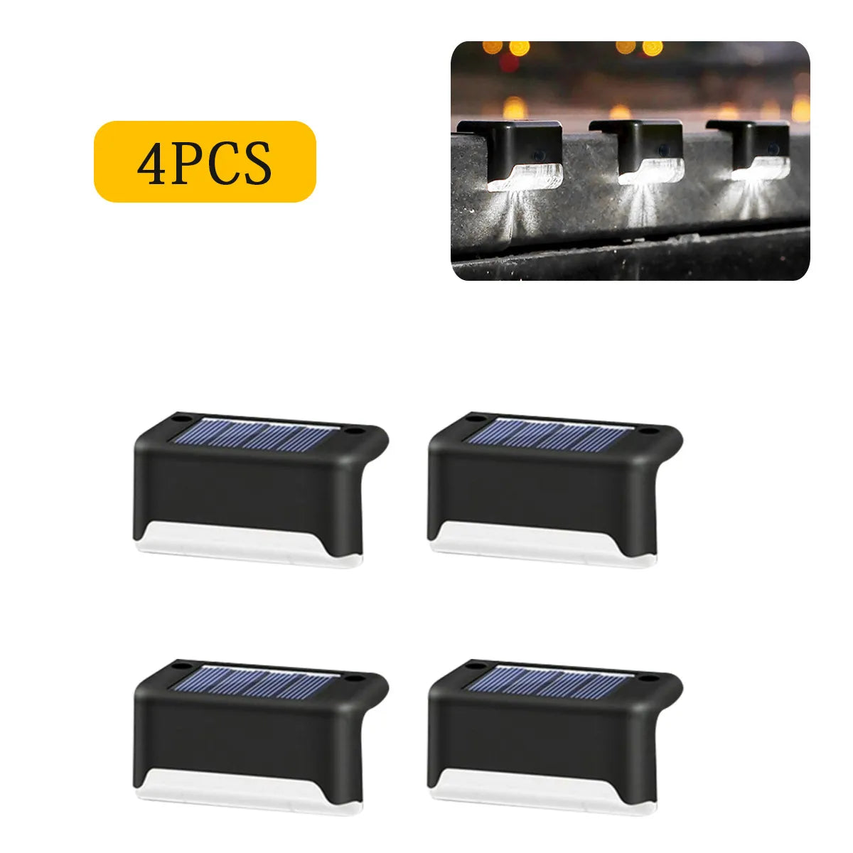Luci LED Solari 4/8/12/16 pcs – Illuminazione impermeabile per scale e giardino