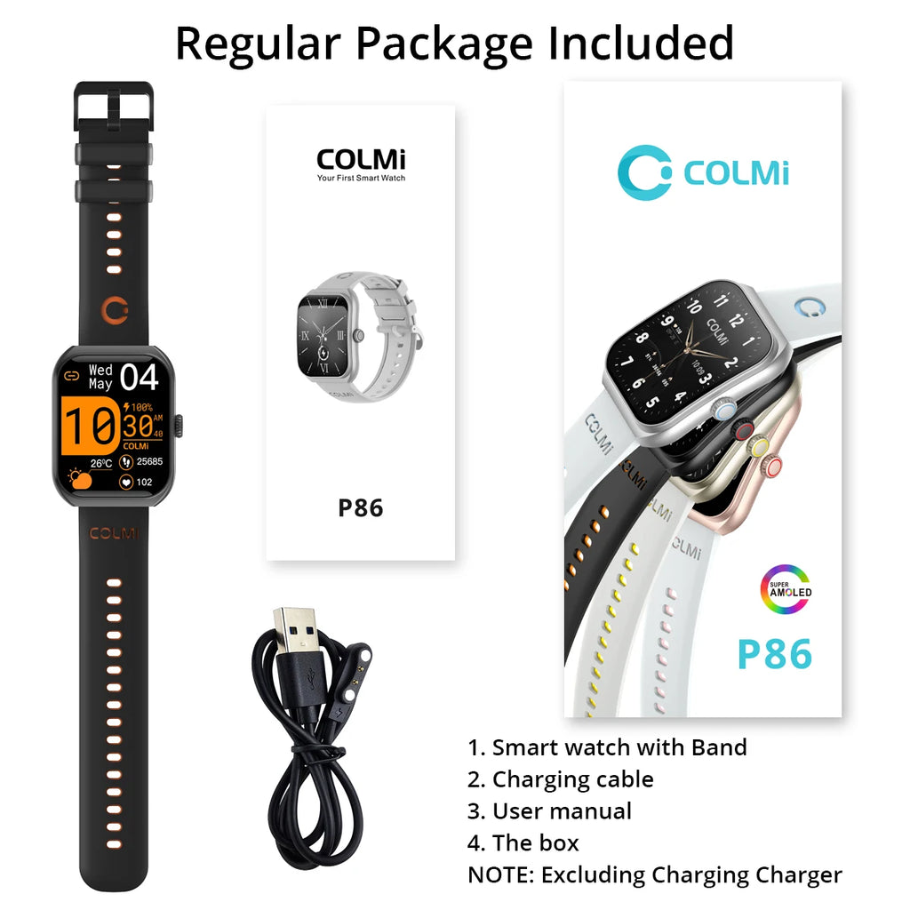 Smartwatch AMOLED 1.93\" con monitor salute, chiamate Bluetooth e…