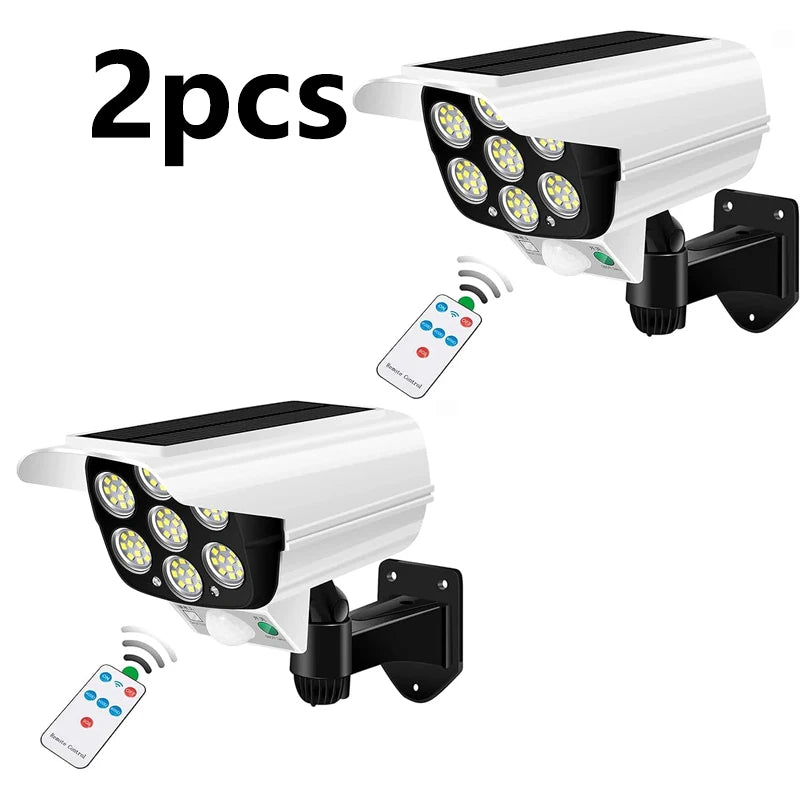 Luci Solari Sensori Movimento 2000 Lumen 77LED Wireless Sicurezza Esterna