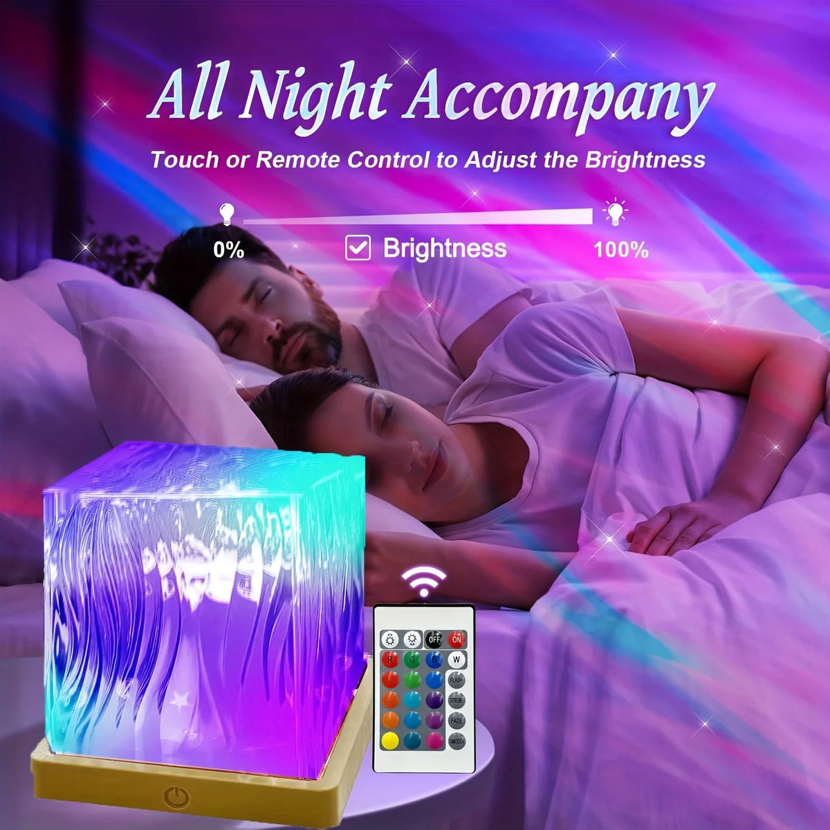 16-Color Northern Lights LED Projector Light Remote USB Powered  for Bedroom Living Room and Party Decor Office Parties Weddings
