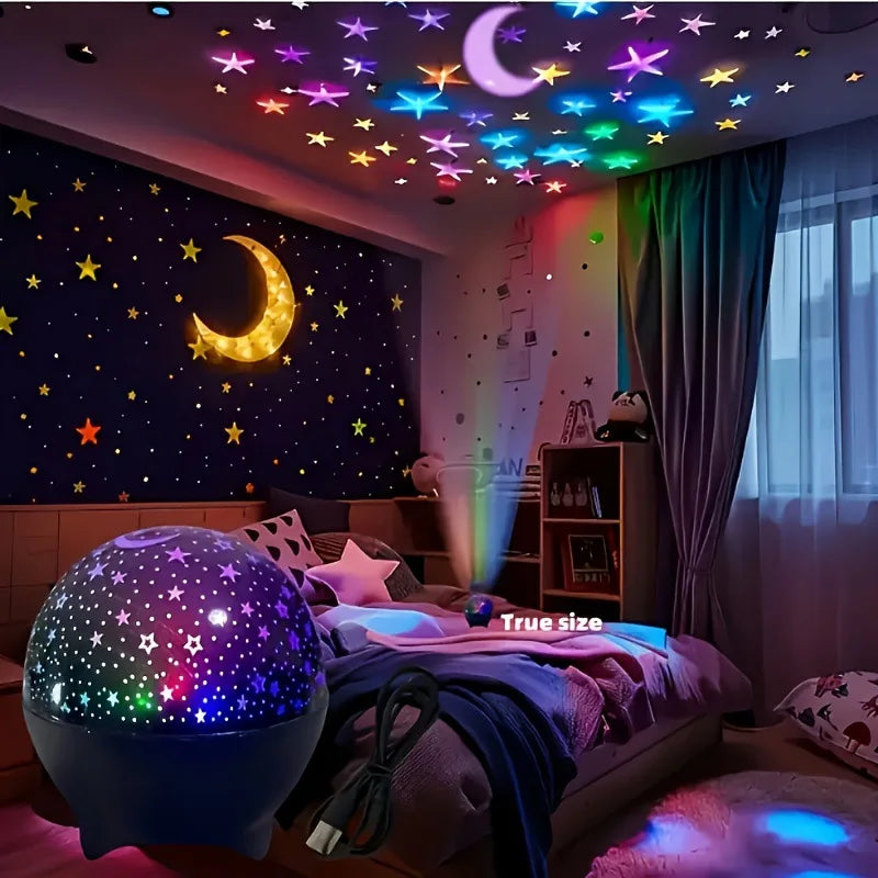 Lampada Proiettore LED RGB 5V USB – Luna Stellata e Galassia per Camera