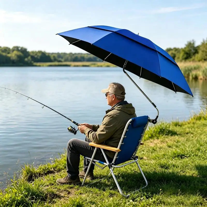 Adjustable Beach Chair Umbrella Outdoor Lightweight Clamp-on Umbrella Multi-functional Stroller Umbrella Wheelchair Stroller