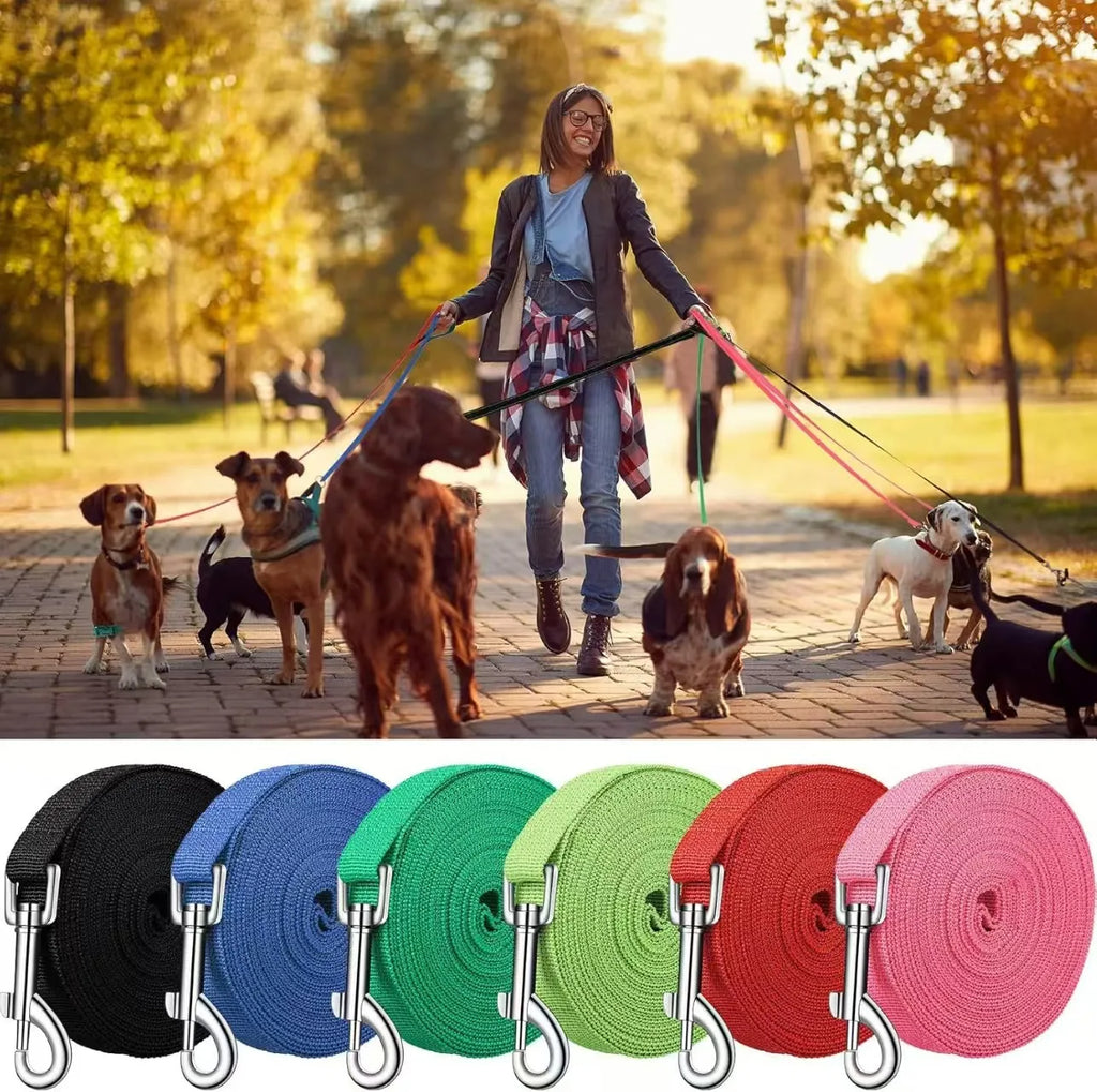 Guida Addestramento Cane Lunga Nylon Multiuso Regolabile