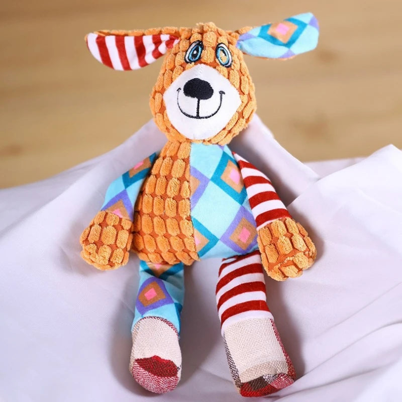 Gioco di peluche per cani – Animale carino, resistente al morso, con fischio